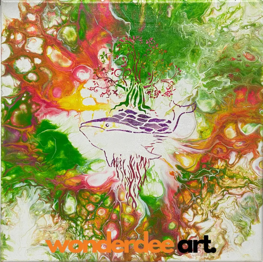 Eco whale printable digital file