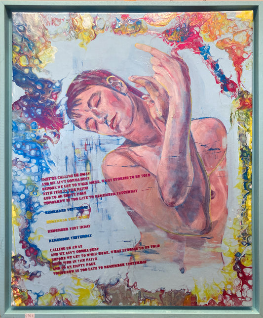 Erinnere dich an gestern, Acryl auf Leinwand