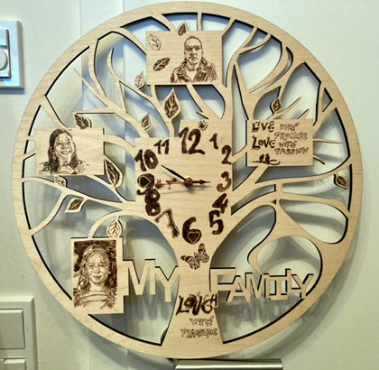 Telecom Clock Family Family clock – WonderdeeArtworks