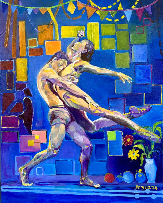 Are we dancers? oil painting