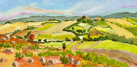 Cetona, oil painting